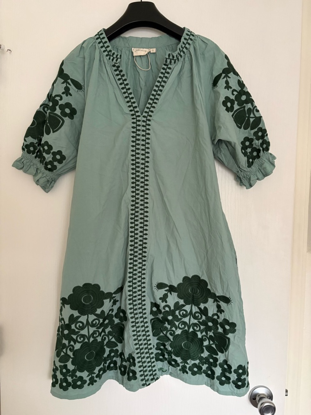 Julia Amory Coatue Mademoiselle Dress Light Green Size small
